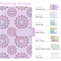 Miniatyrbillede 4 af 5: Budget Binder med Lynlåsekonvolutter, A10 Lommer Planner Pengekonvolutter White