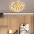 Miniatyrbillede 5 af 5: 60cm Luksus Krystal Lysekrone Guld Loftlampe Dendritisk