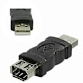 Pikkukuva 1 / 5: Firewire IEEE 1394 6-nastainen F - USB-uros M -kaapeliadapteri muuntaja liitin