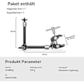 Pikkukuva 4 / 5: Smallrig 10 Tuuman Magic Arm Super Clampilla Ja Suurilla Rapusaksilla Näytölle, Led-Valolle - Kbum2732
