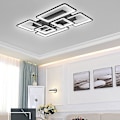 Miniatyrbillede 2 af 5: 90cm LED Loftlampe 120w Moderne 6-kvadratisk Akryl Sort