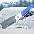 Miniatyrbilde 5 av 5: Bilskrape med klart blad - Vindrute- og frontruteskrape for snø, is og frostfjerning - Vinterrengjøringsverktøy for lastebil (blå) (2 stk)
