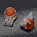 Miniatyrbillede 4 af 5: 50 stk Gule Knapgel Fyldte Telefontråd Butt Splice Uy Connector 2 Port