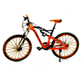 Miniatyrbillede 1 af 5: Cykelmodel 1:10 Skala Alloy Downhill Mountain Bike Legetøj Fødselsdagsgave Orange