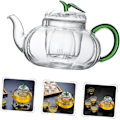 Miniatyrbillede 3 af 8: Elegant Græskar Tekande Varmebestandig 600ml Hjemmekontor Kedel Let at Rengøre Kung Fu Tekande