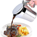 Miniatyrbillede 3 af 5: 304 Rustfrit Stål Steak Sauce Pot Multifunktionel Isoleret 1pcssølv