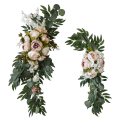 Miniatyrbillede 1 af 5: 2 stk. Bryllupsbue Blomster Kunstige Blomster Swag Dekoration