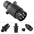 Miniatyrbilde 2 av 4: 7-polet tilhengerkontakt 12V Elektrisk N-type Ledningskontakt