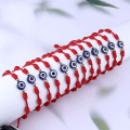 Miniatyrbilde 5 av 5: 12 stk Ondt Øye Rød Armbånd For Lmell Kvinner Menn 7 Knute Kabbalah Lykke Armbånd Gave