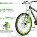 Miniatyrbillede 5 af 5: Trådløs cykelcomputer, vandtæt trådløs cykelcomputer, speedometer
