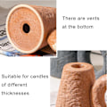Miniatyrbillede 2 af 5: Geometrisk Kopformet Kerteholder i Keramik til Hjemmet