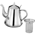Miniatyrbillede 7 af 7: Rustfrit stål tekande med si, kedel til te, kaffe, ml kedel til kontoret