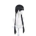 Pikkukuva 3 / 4: Naisten Wednesday Addams Deluxe -asusetti Nevermore-uniformu asu peruukit L Only Wigs