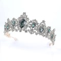 Miniatyrbilde 5 av 5: Bryllupstiara Krone Bryllup Legering Krone Rhinestone Krystall Hårtilbehør