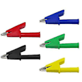 Miniatyrbillede 2 af 3: Metal Krokodillenclips 20A 4mm Bananstik Testledning