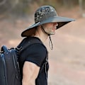 Pikkukuva 3 / 5: Super Laaja Reuna Bucket Hat Upf50+ Vedenkestävä Aurinkohattu Kalastukseen Vaellukseen Leirintään C04*army Green