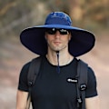 Pikkukuva 2 / 5: Super Laaja Reuna Bucket Hat Upf50+ Vedenkestävä Aurinkohattu Kalastukseen Vaellukseen Leirintään C06*navy Blue