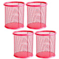Miniatyrbillede 1 af 5: 4 stk. Penneholder Mesh Blyantsholder Holdbar Metal Blyantsholder