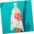 Miniatyrbild 5 av 8: Tryckt Strandhandduk Strandhandduk för Kvinnor Mikrofiber Lättviktsdesign