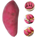 Miniatyrbild 7 av 8: Skummaterial Falsk Sötpotatis Realistisk Simulering för Dekorativ Grönsaksutställning