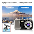 Miniatyrbillede 4 af 5: X1 Auto Bil 2.31 Tommer Dobbelt Linse Bil DVR Kamera Optager Dash Cam.