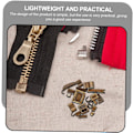Miniatyrbild 5 av 8: Zipper Supplies Universal Dragkedjestopp Reparationskit för Hemmabruk Enkel att Installera