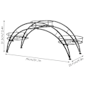 Miniatyrbillede 2 af 5: Have Pergola Bue til Blomster - Robust Stativ