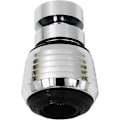 Miniatyrbillede 1 af 4: Brusesprayhoved Tilbehør 360 Grader Luftblander Forlængelse ABS Og Rustfrit Stål Adapter
