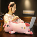 Miniatyrbillede 3 af 5: Kawaii Bil Pig Husky Kat Håndklæde Plyslegetøj Dyr Æske Hjem Sofa Vævsæske Serviettaske Pose Plushie