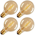 Miniatyrbillede 1 af 4: 4 stk. 40W E26 E27 G80 Varmt Gul Vintage Edison Pære
