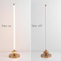 Miniatyrbillede 2 af 4: LED Lodret Lang Stribe Gulvlampe 360 Grader Lysende