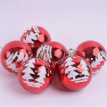 Miniatyrbilde 3 av 3: 36 stk knusebestandige julekuler 6 cm trepynt