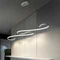 Miniatyrbillede 2 af 4: 110cm LED Pendellampe Bølgeform Hængende Dæmpbar