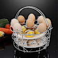 Miniatyrbillede 3 af 4: Dampkurv 3-lags Rustfrit Stål Stablet Æg Holder