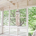 Miniatyrbillede 4 af 4: 25x100cm Blonder Macrame Væghængning Boho Blomsterpotte Rattan Kurv