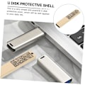 Miniatyrbillede 8 af 8: Flash Drive Memory Stick Metal Shell Cover Robust Zinklegering Elegant