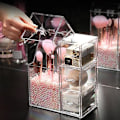 Miniatyrbillede 2 af 4: Transparent Makeup Brush Opbevaringsboks Kosmetik Organizer