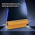 Miniatyrbild 5 av 5: Guldbelagd Aluminium Effekt Resistor 100W, 8 Ohm 8R