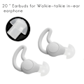 Miniatyrbillede 2 af 5: 20 stk. Silikon In-Ear Ørepropper Svampeørepropper Øreprop Til Radio Headset