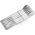 Miniatyrbillede 1 af 5: Dej Cutter Kagedeler, Rustfrit Stål 3 Hjul Justerbar Dej Hjul, Multifunktionel Rustfrit Stål Dejdeler Skærehjul Pizza Cutter Ty-
