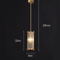 Miniatyrbillede 3 af 5: LED-hængelampe Køkkenø Soveværelse Krystal Guld