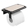 Miniatyrbillede 1 af 5: Toiletpapirholder med hylde Vævholder til badeværelse Rullepapirholder Væghængt