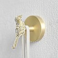 Miniatyrbillede 4 af 5: Messing-frakkekrog Dyreformet Børstet Messing Frakkekrog Frakkekrog Væghængt Metal Frakkekrog (fugl)