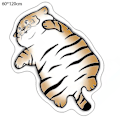 Miniatyrbild 2 av 5: Tigermönstrad Matta Djurmönster Liten Matta Konstläder Ko Hud