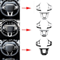 Miniatyrbild 3 av 4: 3-pack Bilrattstyre Dekorationsskydd Trim Dekal Passar För 2008 208 308 2014-2018 Ljus Silver (haoyi)-yuhao