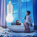 Pikkukuva 3 / 5: LED-vetoketjun valaisin, valkoinen LED-lamppu riippuva vetoketjun lamppu