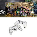 Miniatyrbillede 2 af 5: Chrome Sølv Modificeret Skall Guld Knapper Xbox 360