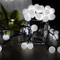 Miniatyrbild 1 av 5: Solcellsdrivna Utomhus String Lights Vattentäta Matta Glödlampor 8 Ljuslägen