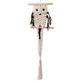 Miniatyrbild 1 av 2: Ugglor Väggbonad Hängande Kruka Repnät Macrame Växt Hängare Kaffe