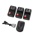 Miniatyrbillede 1 af 5: PT-04 Gy 4 Kanals Trådløs Flash Trigger 3 Modtagere